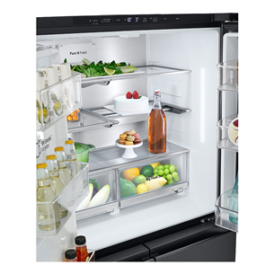 SBS-Šaldytuvas  LG, NoFrost, 638 L, aukštis 180 cm, juodas   Prekė-GMG960EVEE.AEVQEUR