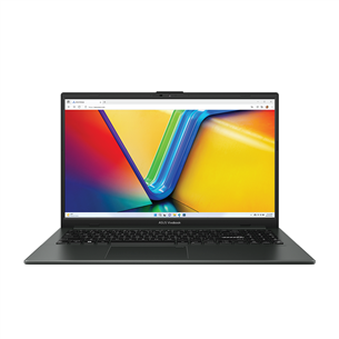Nešiojamas kompiuteris  Asus Vivobook GO 15 OLED, 15,6'' FHD, OLED, Ryzen 5, 16 GB, 512 GB, ENG, juodas   Prekė–E1504FA-L1402W E1504FA-L1402W