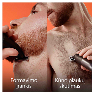 Braun Series X, juodas - Skustuvas