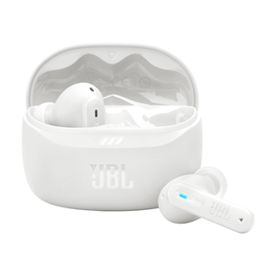 JBL Tune Beam 2, baltos - Belaidės ausinės JBLTBEAM2WHT