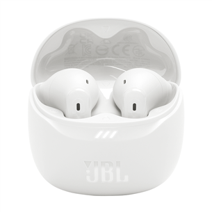 JBL Tune Flex 2, baltos - Belaidės ausinės
