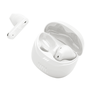 JBL Tune Flex 2, baltos - Belaidės ausinės