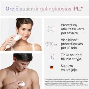 Braun IPL Skin i-Expert Pro 7 PL7147, белый/золотистый - Фотоэпилятор