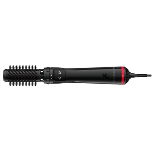 Rowenta x Karl Lagerfeld Brush Activ', 1000 W, juodos/raudonos - Plaukų formavimo šukos