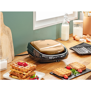 Tefal Snack Time Coppertinto, 700 W, vario spalvos - Sumuštinių ir vaflių keptuvė