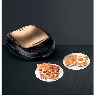 Tefal Snack Time Coppertinto, 700 W, vario spalvos - Sumuštinių ir vaflių keptuvė