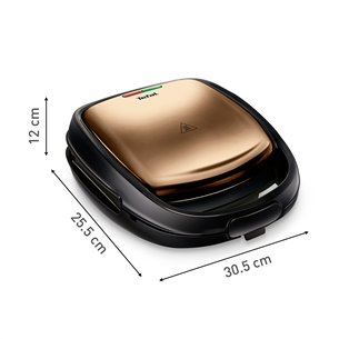 Tefal Snack Time Coppertinto, 700 W, vario spalvos - Sumuštinių ir vaflių keptuvė