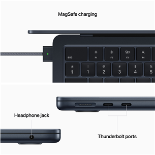 Apple MacBook Air 13 (2022), M2 8C/8C, 16 ГБ, 256 ГБ, ENG, черный - Ноутбук Товар - MC7X4ZE/A
