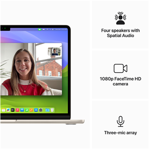 Apple MacBook Air 13'' (2024), M3 8C/10C, 24 ГБ, 512 ГБ, ENG, золотистый - Ноутбук Товар - MC8P4ZE/A