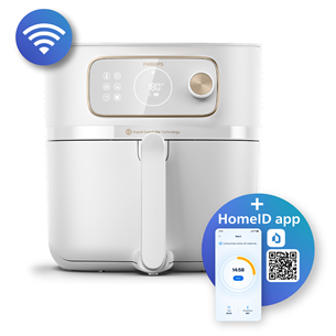 Philips, Airfryer Combi XXL Connected, 8.3 L, 2200 W, white - Airfryer + steaming accessory