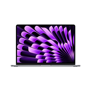 Apple MacBook Air 15'' (2024), M3 8C/10C, 16 GB, 256 GB, ENG, space gray - Nešiojamas kompiuteris MC9D4ZE/A