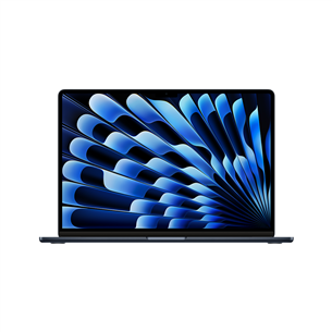 Apple MacBook Air 15'' (2024), M3 8C/10C, 24 GB, 512 GB, SWE, midnight - Nešiojamas kompiuteris MC9L4KS/A