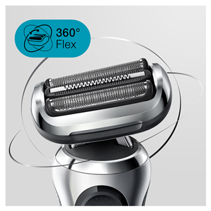 Braun Series 7 71-S4200cs, Wet & Dry, sidabro spalvos/juodas – Barzdaskutė