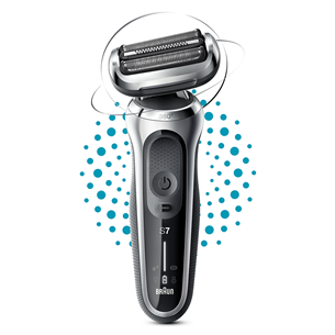 Braun 71-S1000s, Wet & Dry, sidabro spalvos – Barzdaskutė
