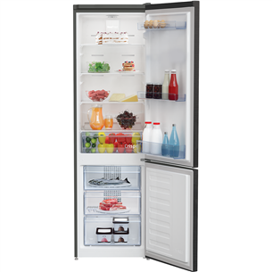 Beko, NoFrost, 266 L, aukštis 182 cm, tamsiai pilkas - Šaldytuvas