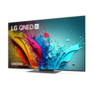 Televizorius LG QNED86, 55'', 4K UHD, QNED, juodas Prekė - 55QNED86T3A.AEU