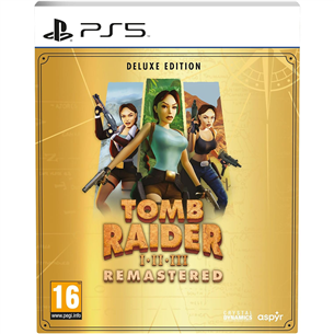 Tomb Raider I-III Remastered Deluxe Edition, PlayStation 5 - Žaidimas 5056635609878