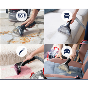 Bissell SpotClean® Pro, 750 W, juodas/raudonas - Kilimų ir apmušalų valymo įrenginys