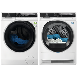 Electrolux, 10 kg + 9 kg - Skalbimo mašina + drabužių džiovyklė EW8F5417ACE+EW8D595M