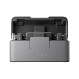 Dji Mic Mini, 2 TX + 1 RX + Įkrovimo dėklas, juodas - Belaidis mikrofonas CP.RN.00000433.01