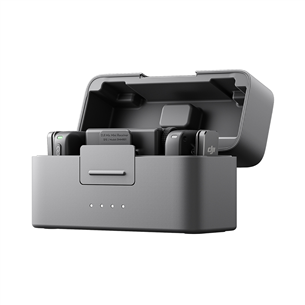 Dji Mic Mini, 2 TX + 1 RX + Įkrovimo dėklas, juodas - Belaidis mikrofonas