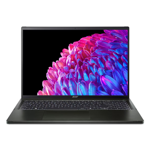 Acer Swift Edge 16 OLED, 16'', 3.2K, OLED, 120 Hz, Ryzen 7, 32 GB, 1 TB, US, juodas - Nešiojamas kompiuteris NX.KTDEL.002