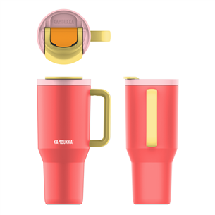 Kambukka Rio Tumbler, 950 ml, Pink Papaya, raudona/geltona - Termo gertuvė 11-08002
