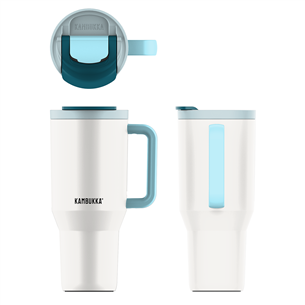 Kambukka Rio Tumbler, 950 ml, Frosty Coconut, balta/mėlyna - Termo gertuvė 11-08003