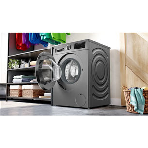 Bosch Series 6, 9 kg, gylis 59 cm, 1400 rpm, pilka - Skalbimo mašina