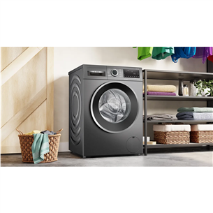 Bosch Series 6, 9 kg, gylis 59 cm, 1400 rpm, pilka - Skalbimo mašina