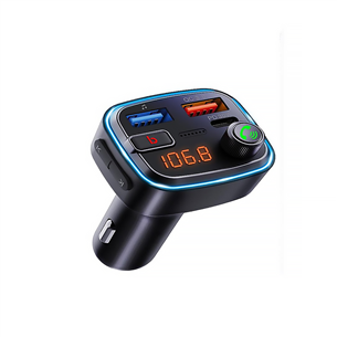 Kenner FT-627, Bluetooth, USB-C, USB QC 3.0, juodas - FM siųstuvas FT627