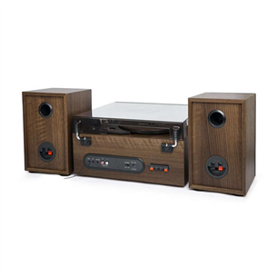 Muse MT-120 MB, CD, USB, Bluetooth, patefonas, juodas/rudas - Muzikinis centras
