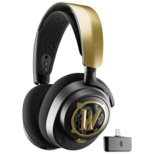 Steelseries Arctis Nova 7: World of Warcraft Edition, черный/золотистый - Беспроводная гарнитура
