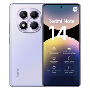 Xiaomi Redmi Note 14 Pro, 8 GB, 256 GB, violetinis - Išmanusis telefonas 61373