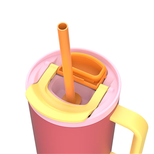 Kambukka Rio Tumbler, 950 ml, Pink Papaya, raudona/geltona - Termo gertuvė