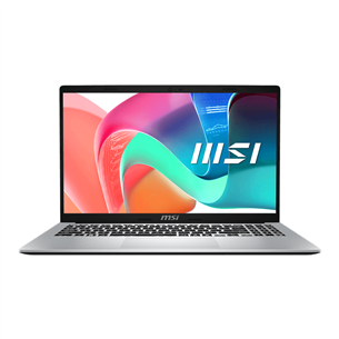 MSI Modern 15 F13M, 15,6'', i5, 16 GB, 512 GB, sidabro spalvos - Nešiojamas kompiuteris MODERN15-F13MG-019NL