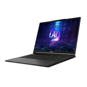 MSI Stealth A16 AI+ A3HVGG, 16'', QHD+, 240 Hz, Ryzen AI 9, 32 GB, 1 TB, RTX 4070, W11P, ENG, juodas - Nešiojamas kompiuteris