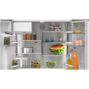 Bosch Series 6, French Door, 574 L, aukštis 183 cm, juodas - SBS Šaldytuvas