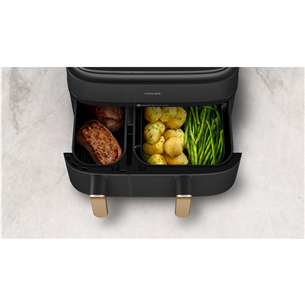 Philips 5000 Series Dual Basket, 2750 W, 9 L, black - Airfryer