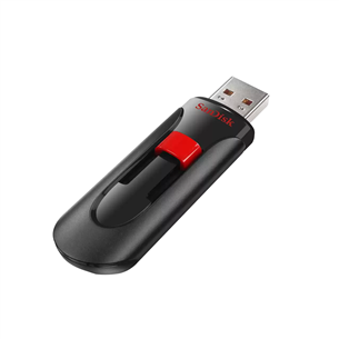 SanDisk Cruzer Glide, 128 GB, juoda - USB atmintinė SDCZ60-128G-B35