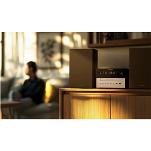 Philips TAM3205, 2.0, juodas/sidabrinis - Muzikinis centras