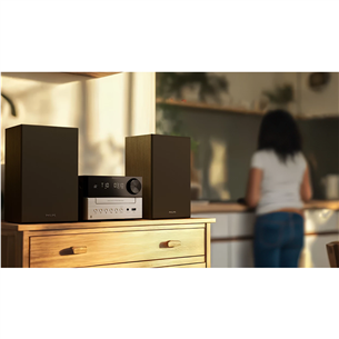 Philips TAM3205, 2.0, juodas/sidabrinis - Muzikinis centras
