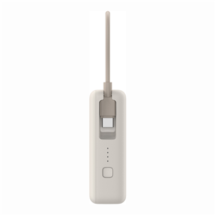 Xiaomi Power Bank, 33 W, 10000 mAh, integrated cable, beige - Power bank