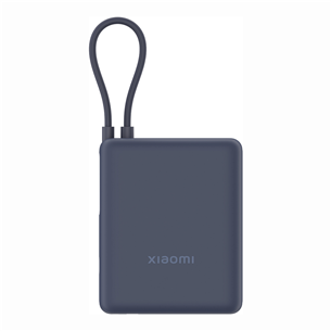 Xiaomi Power Bank, 33 Вт, 10000 мАч, встроенный кабель, синий - Внешний аккумулятор BHR9341GL