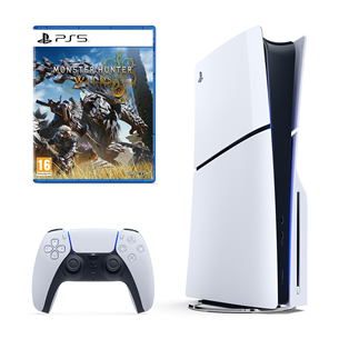 Sony PlayStation 5 Slim + Monster Hunter Wilds - Žaidimų konsolė Prekė - 711719577195 PS5BUNDLEMH