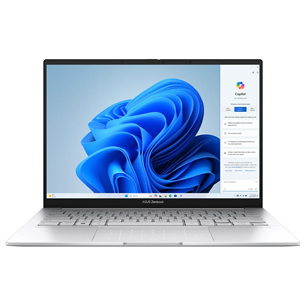 Asus Zenbook 14 OLED, 14'', OLED, Ultra 5, 16 GB, 512 GB, ENG, sidabro spalvos - Nešiojamas kompiuteris UX3405CA-QL219W