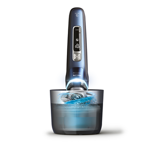 Philips i9000 Prestige, Wet & Dry, mėlyna - Barzdaskutė