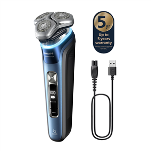 Philips i9000 Prestige, Wet & Dry, mėlyna - Barzdaskutė