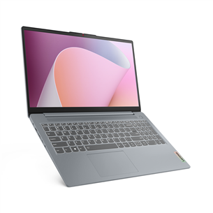 Lenovo IdeaPad Slim 3 15ABR8, 15,6'', TN, Ryzen 5, 16 GB, 512 GB, pilkas - Nešiojamas kompiuteris 82XM00RLLT