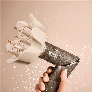 Shark FlexStyle Sparkle Champagne Diamond Limited Edition, 5-in-1, aukso spalvos - Plaukų formavimo šukos